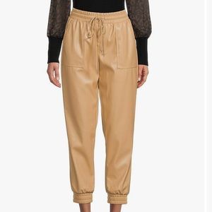 BCDG generation Faux‎ leather Cropped jogger. Size M